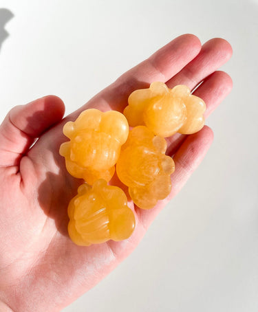 Orange Calcite Bee Duck Halo Quartz